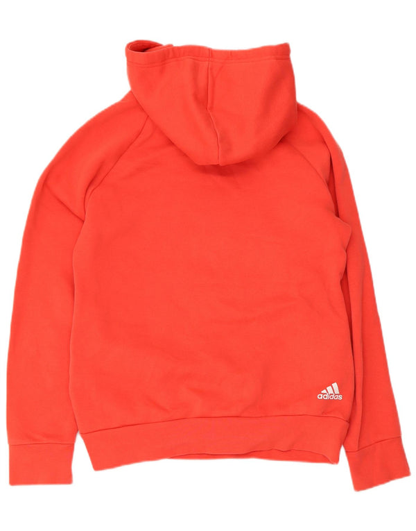 Adidas Ženska majica s kapuljačom s kapuljačom UK 10 Mala crvena pamuk