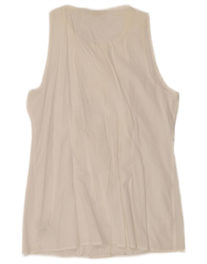 Ženska majica s dvostrukim kopčanjem Massimo Dutti EU 34 2XS, bijeli pamuk