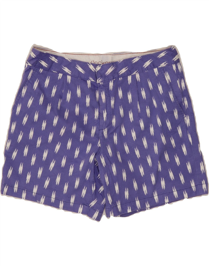 DOCKERS Womens Abstract Pattern Chino Shorts US 8 Medium W30  Purple Vintage Dockers and Second-Hand Dockers from Messina Hembry 