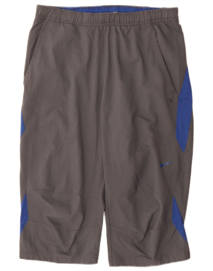 Nike muške sportske kratke hlače Bermuda srednje sive boje od poliestera