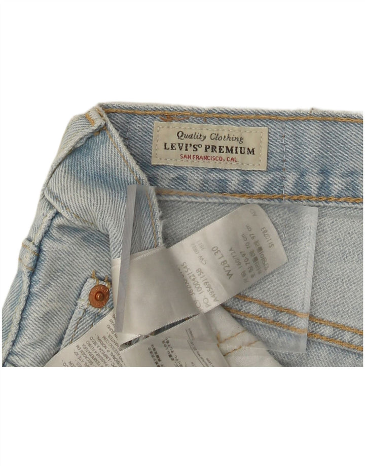 LEVI'S muške 501 traper kratke hlače W28 srednje plavi pamuk
