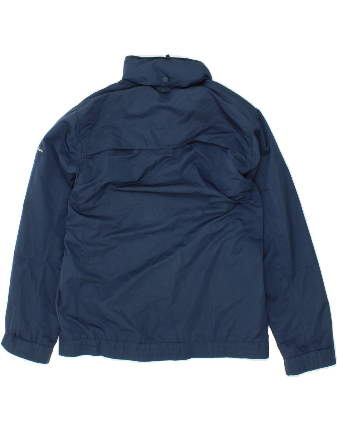 CHAMPION Boys Hooded Rain Jacket 13-14 Years XL Navy Blue Polyester Vintage Champion and Second-Hand Champion from Messina Hembry 