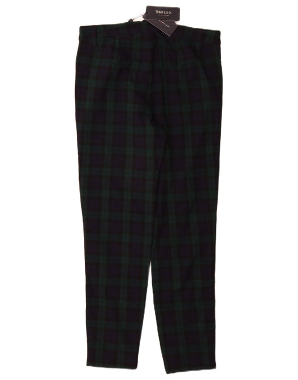 Tommy Hilfiger Ženske chino hlače US 6 srednje W28 L28 Zeleni karirani