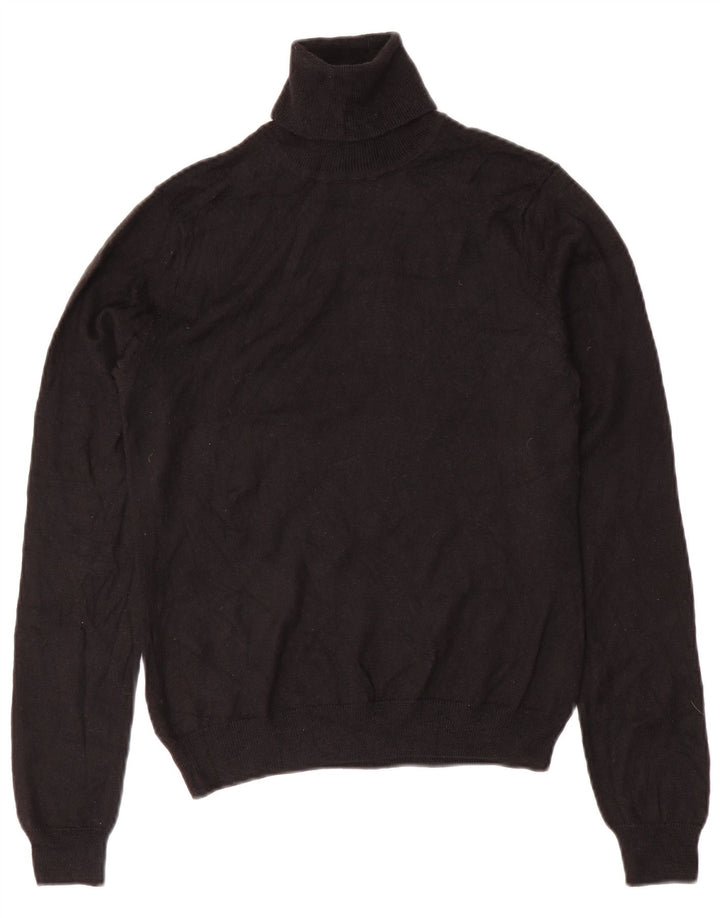 BROOKS BROTHERS Ženski pulover s rol izrezom UK 10 Mali crni