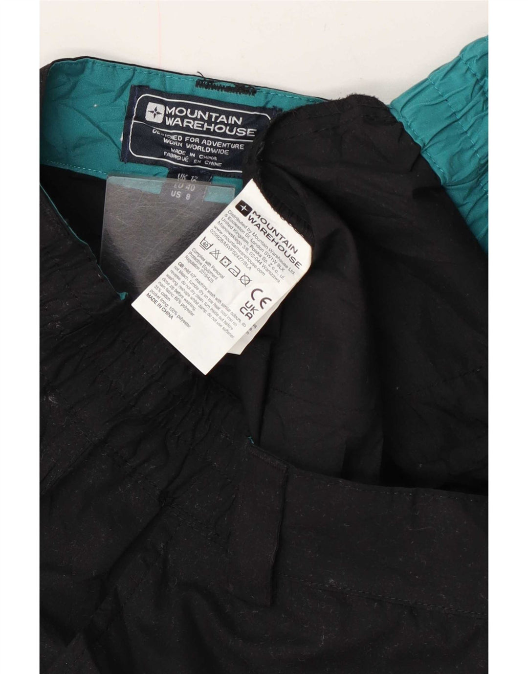 Mountain Warehouse Ženske chino kratke hlače UK 12 srednje W32 crni poliester