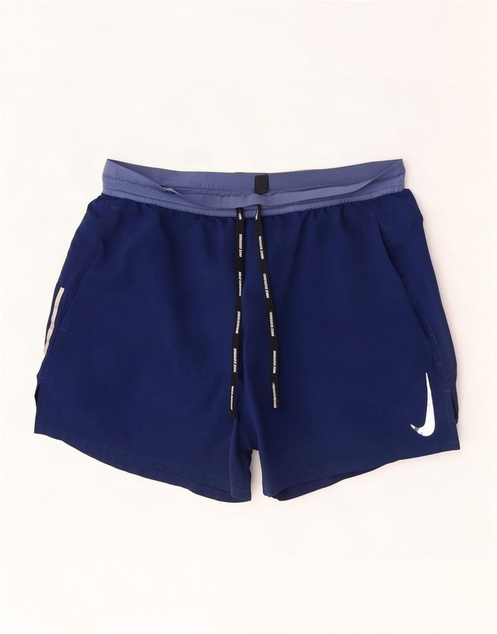 Nike Dri Fit sportske kratke hlače srednje tamnoplave poliesterske boje