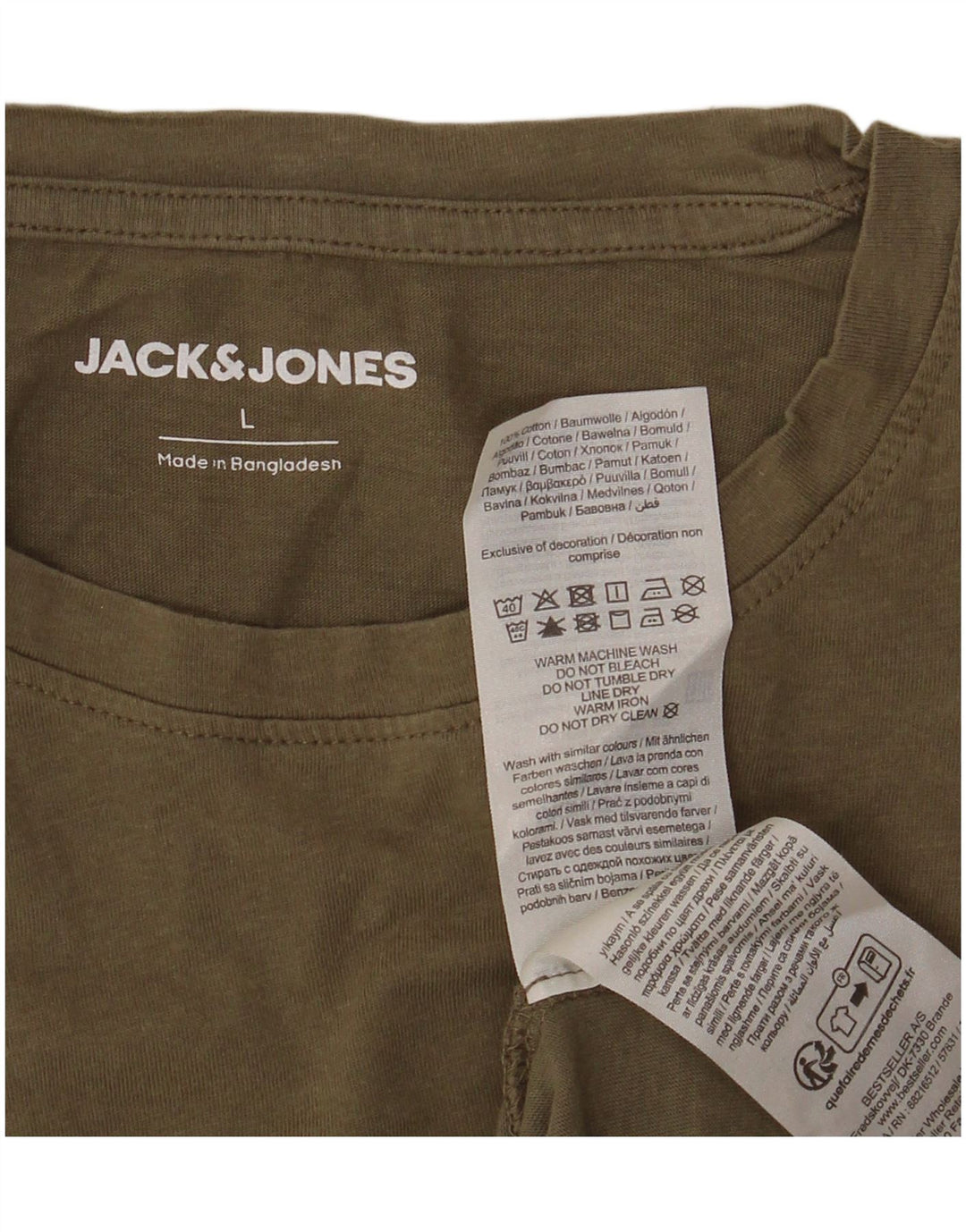 JACK & JONES Muška majica kratkih rukava Veliki zeleni pamuk