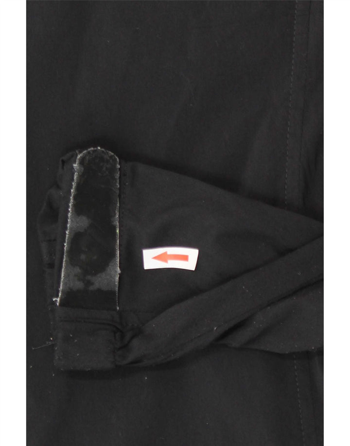 Blauer Ženska kišna jakna UK 14 Large Black Polyamide