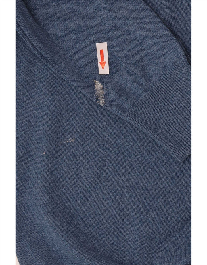 Marks & Spencer muški pulover s okruglim izrezom, veliki plavi pamuk