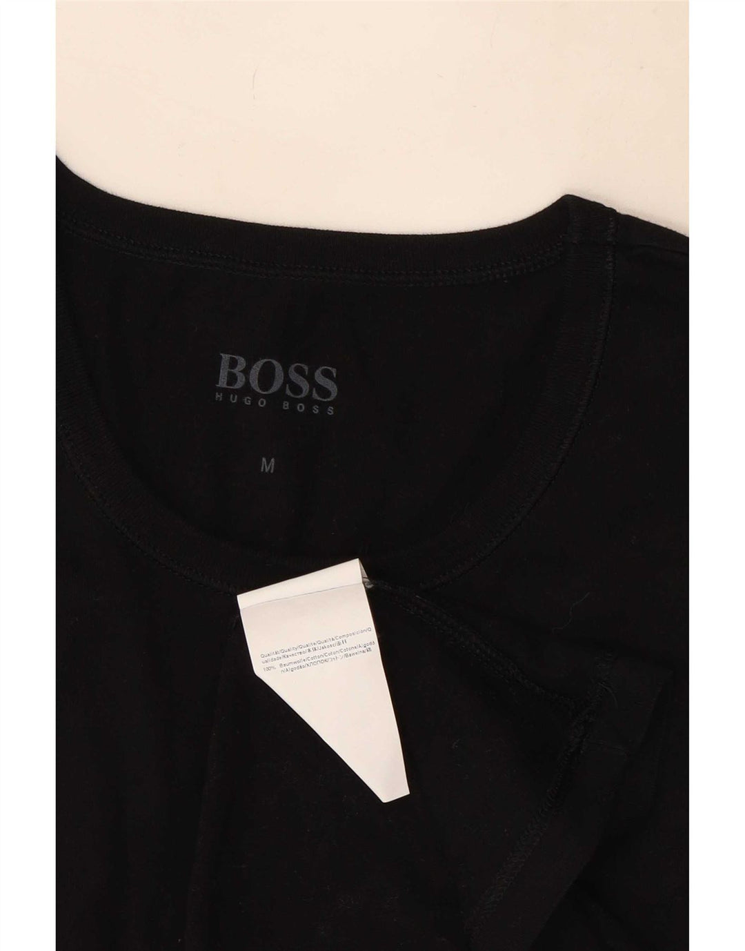Hugo Boss muška majica kratkih rukava Srednji crni pamuk