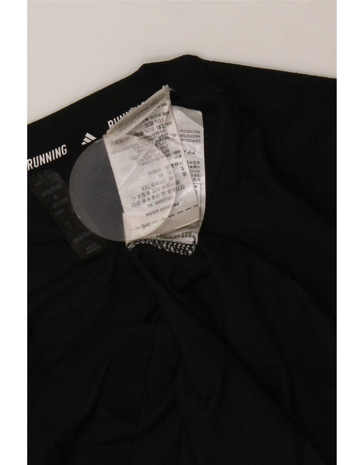 Adidas muška majica za trčanje, veliki crni poliester