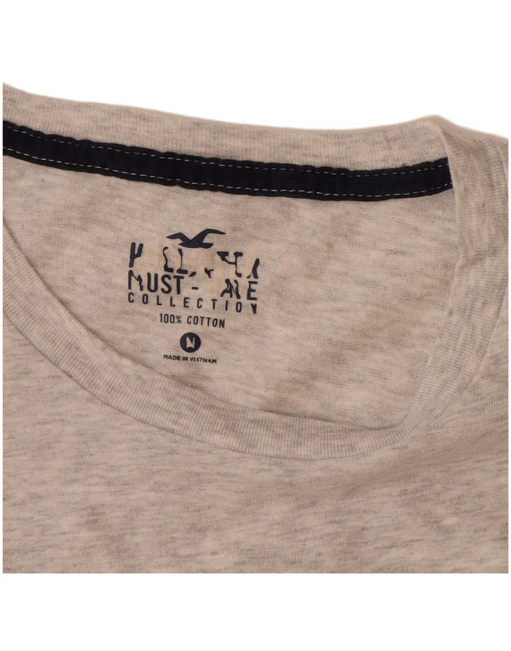 HOLLISTER Muška majica kratkih rukava Srednje sivi flekasti pamuk