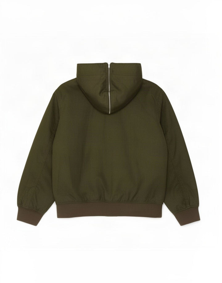 Armani muška bomber jakna s kapuljačom UK 40 veliki kaki poliester