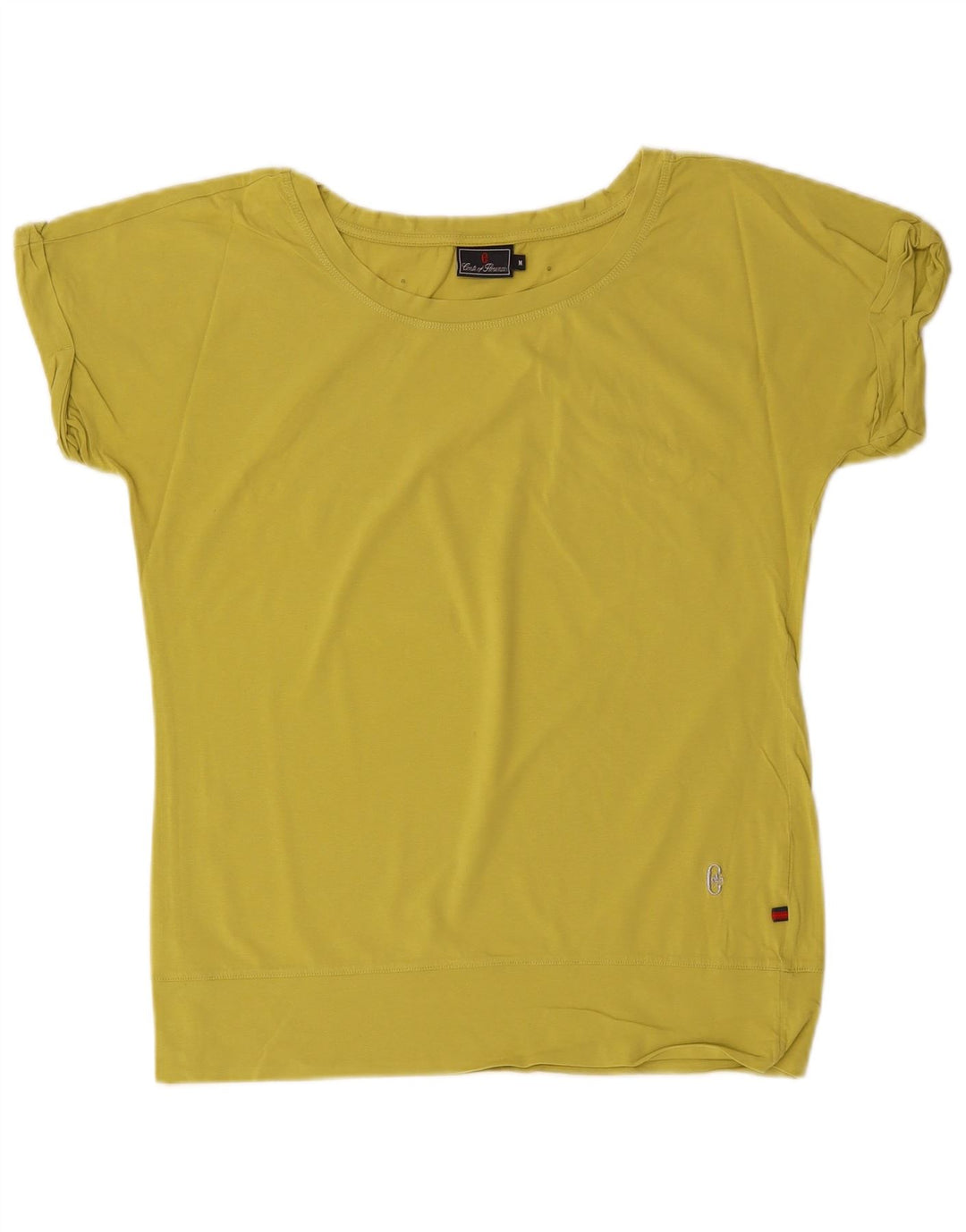 CONTE OF FLORENCE Ženska majica kratkih rukava UK 14 Srednji kaki pamuk