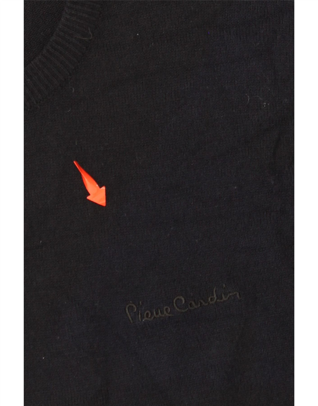 PIERRE CARDIN Muški pulover s okruglim izrezom Mali crni akrilni