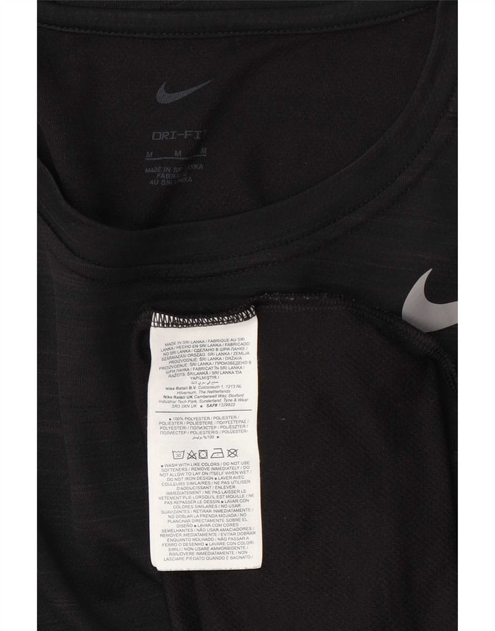 Nike Dri Fit T-Shirt Top srednji crni flekasti poliester