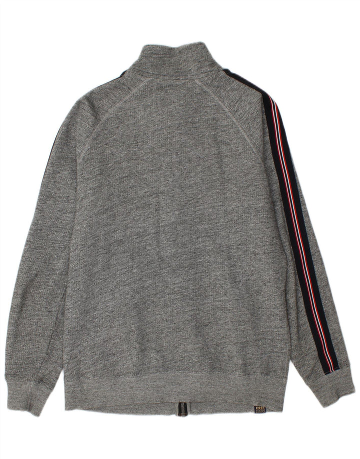 SUPERDRY muška trenirka, gornja jakna srednje sive boje, pamuk