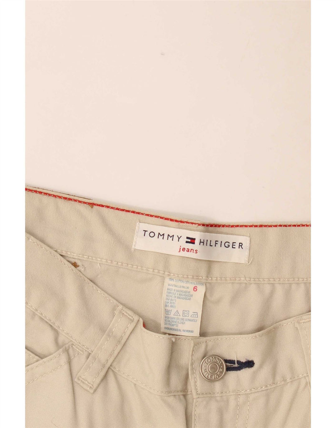 Tommy Hilfiger ženske Cargo skraćene hlače US 6 srednje W28 L24 bijele