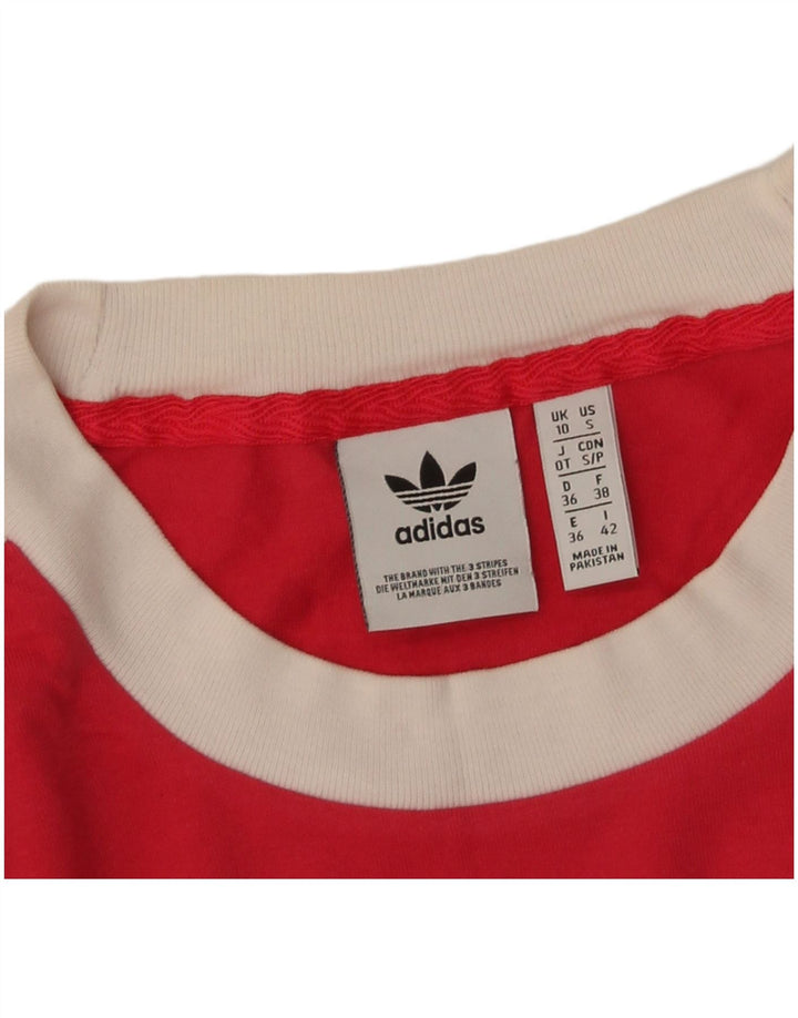 Adidas ženska majica s dugim rukavima UK 10 Small Red Colourblock