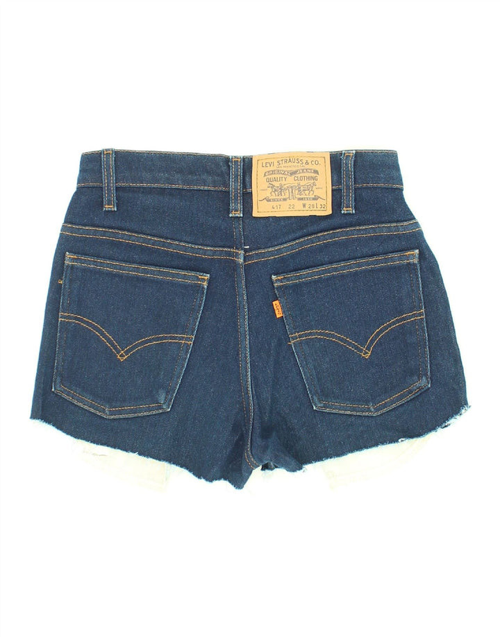 LEVI'S Womens Vintage Denim Shorts W28 Medium Blue Cotton Vintage Levi's and Second-Hand Levi's from Messina Hembry 