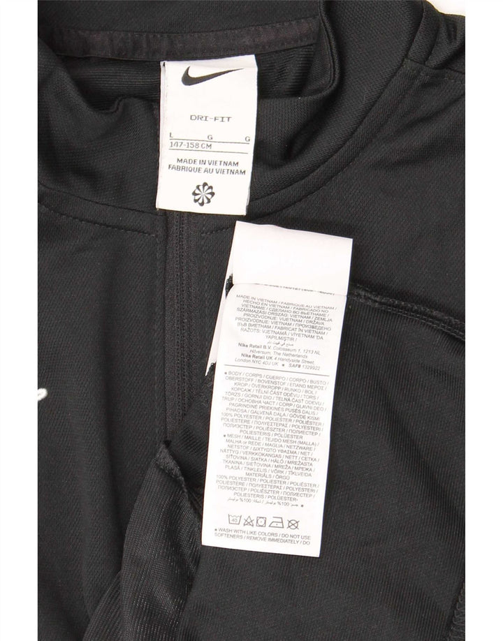 Nike Boys Dri Fit trenirka gornja jakna 12-13 godina velika crna poliester
