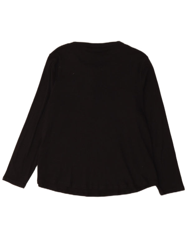 Marks & Spencer ženska majica dugih rukava UK 22 3XL crni pamuk