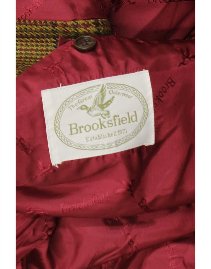 Brooksfield muška jakna sa 2 gumba UK 40 veliki kaki karirani
