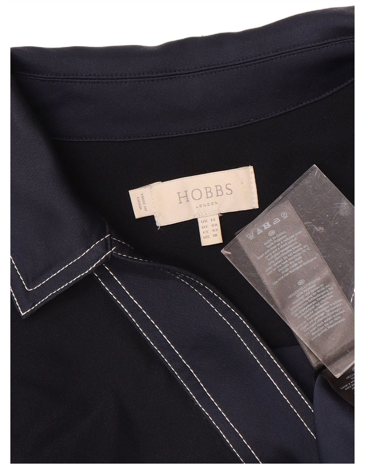 HOBBS ženska prekomjerna haljina dugih rukava UK 14 velika tamnoplava