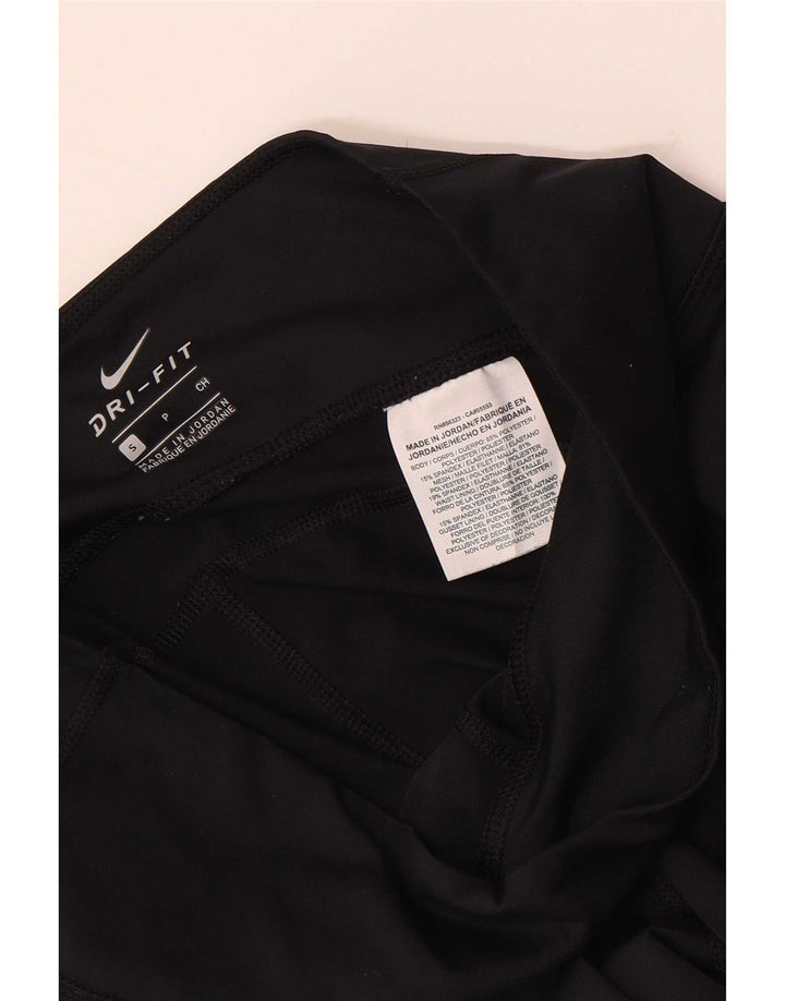 Nike Ženske Dri Fit Crop Leggings UK 8 Male crne poliesterske