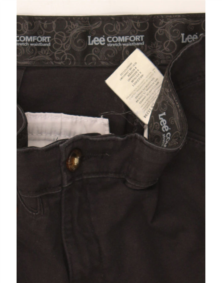LEE Womens Chino Shorts US 8 Medium W30  Black Cotton Vintage Lee and Second-Hand Lee from Messina Hembry 