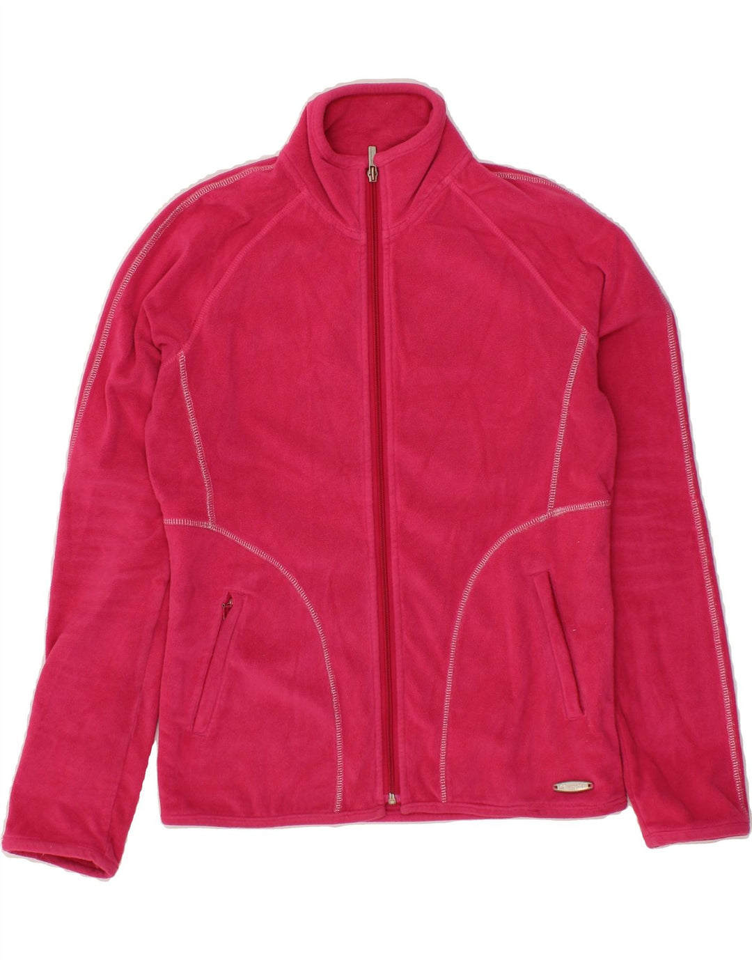 CHAMPION Womens Fleece Jacket UK 16 Large Pink Polyester Vintage Champion and Second-Hand Champion from Messina Hembry 