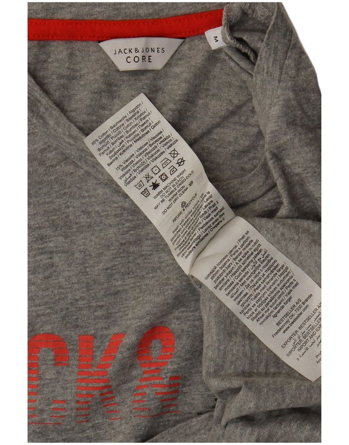 Jack & Jones muška majica kratkih rukava s grafičkim motivima, srednje sivi pamuk