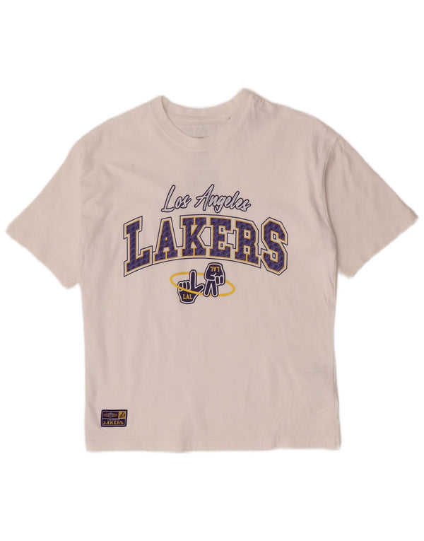 Zara Boys majica kratkih rukava Los Angeles Lakers s grafičkim motivima, 11-12 godina, bijeli pamuk