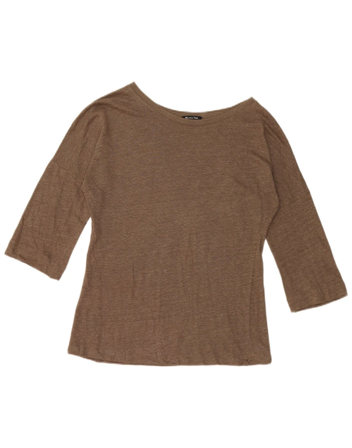 Massimo Dutti Ženska majica s 3/4 rukavima UK 10 Small kaki