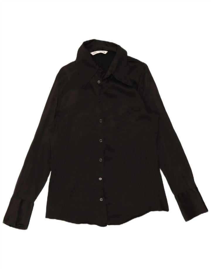 Zara ženska košulja bluza UK 14 velika crna
