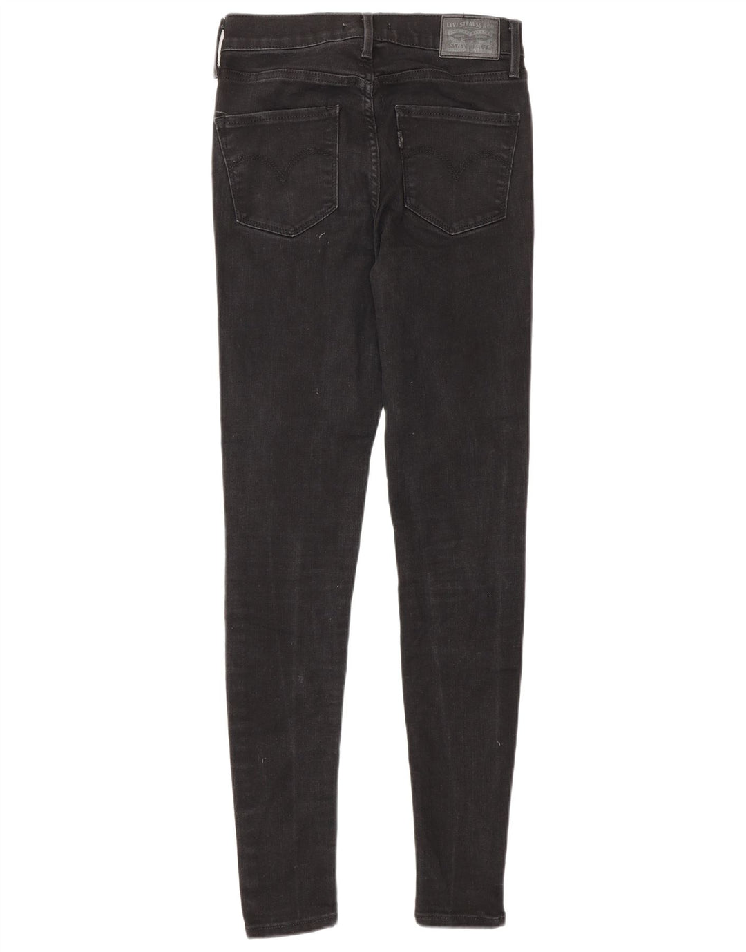 LEVI'S Ženske 720 super uske traperice visokog struka W25 L30 crni pamuk