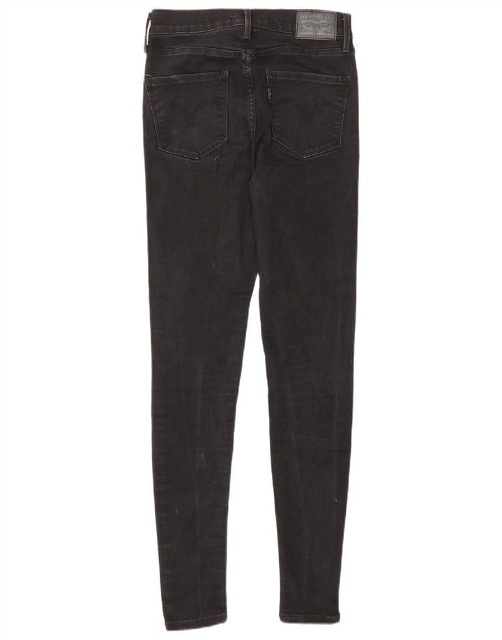 LEVI'S Ženske 720 super uske traperice visokog struka W25 L30 crni pamuk