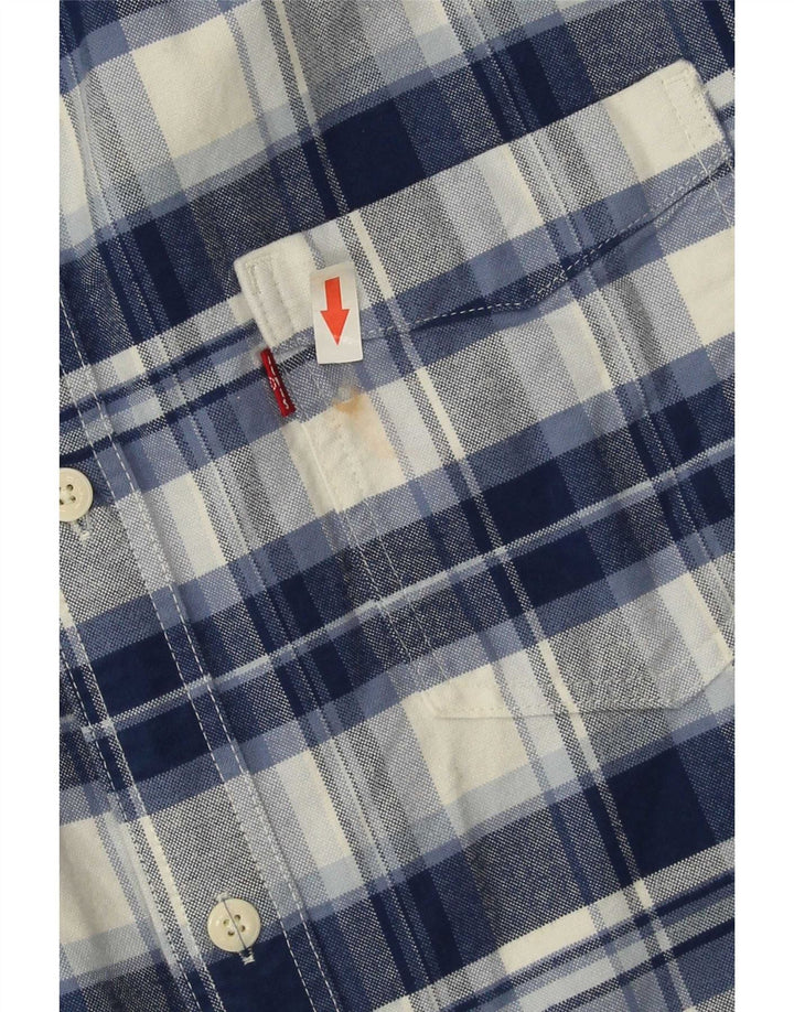 Levi's standardna muška flanelska košulja XL plavi karirani pamuk