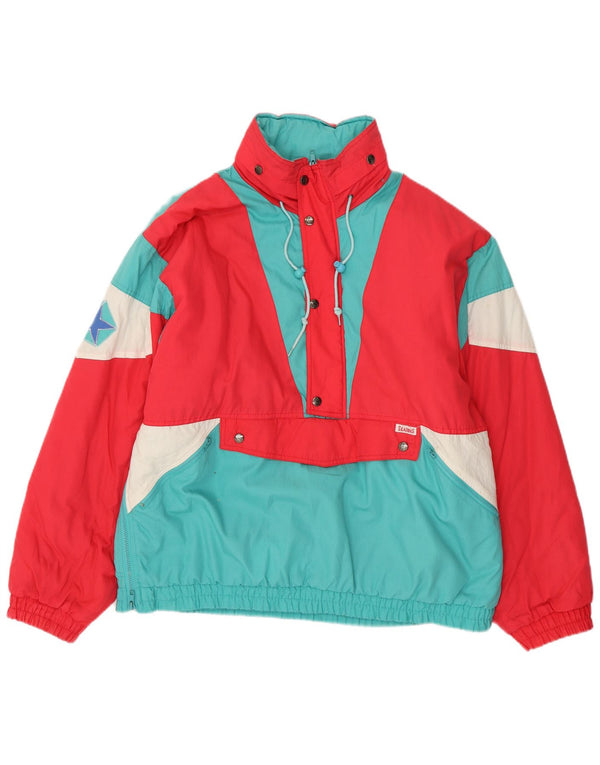 VINTAGE muška velika anorak jakna s kapuljačom UK 40 Large Blue Colourblock