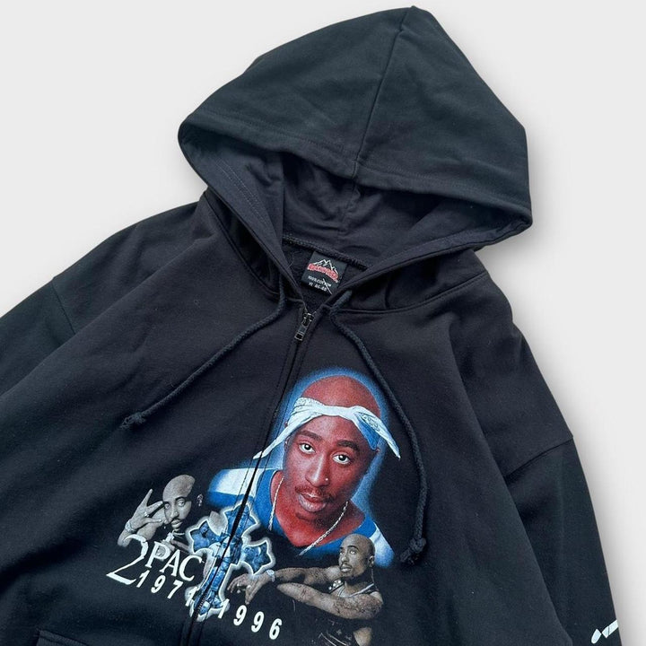 Vintage Tupac grafička majica s kapuljačom - XL