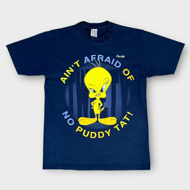 Vintage 1996 tweety majica s pticama - velika