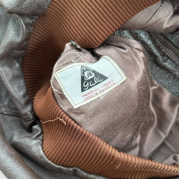 Vintage kožna letačka jakna - velika