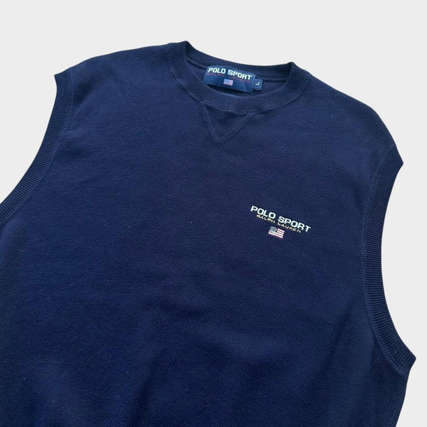 Polo sport knit vest - large