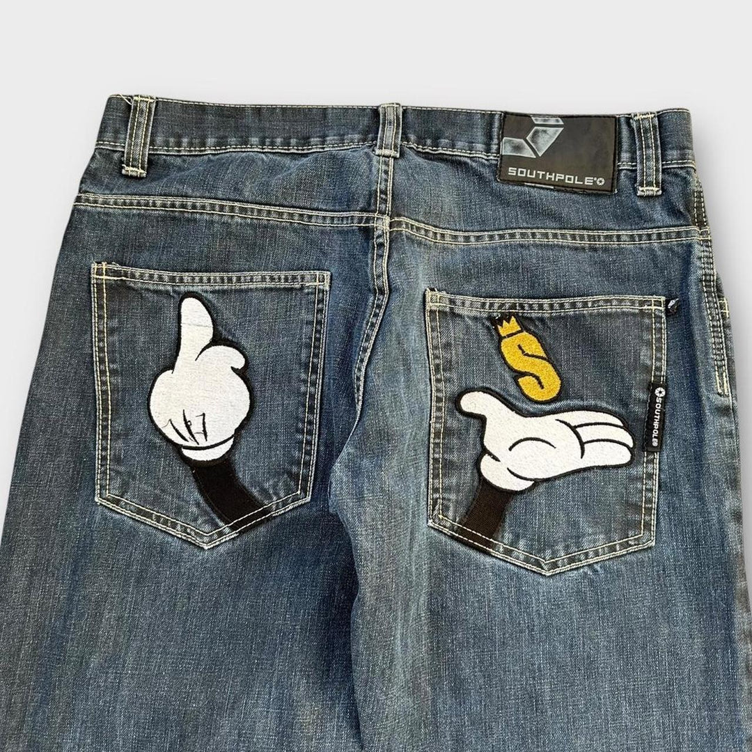 Southpole hip hop široke traperice - 34 inča