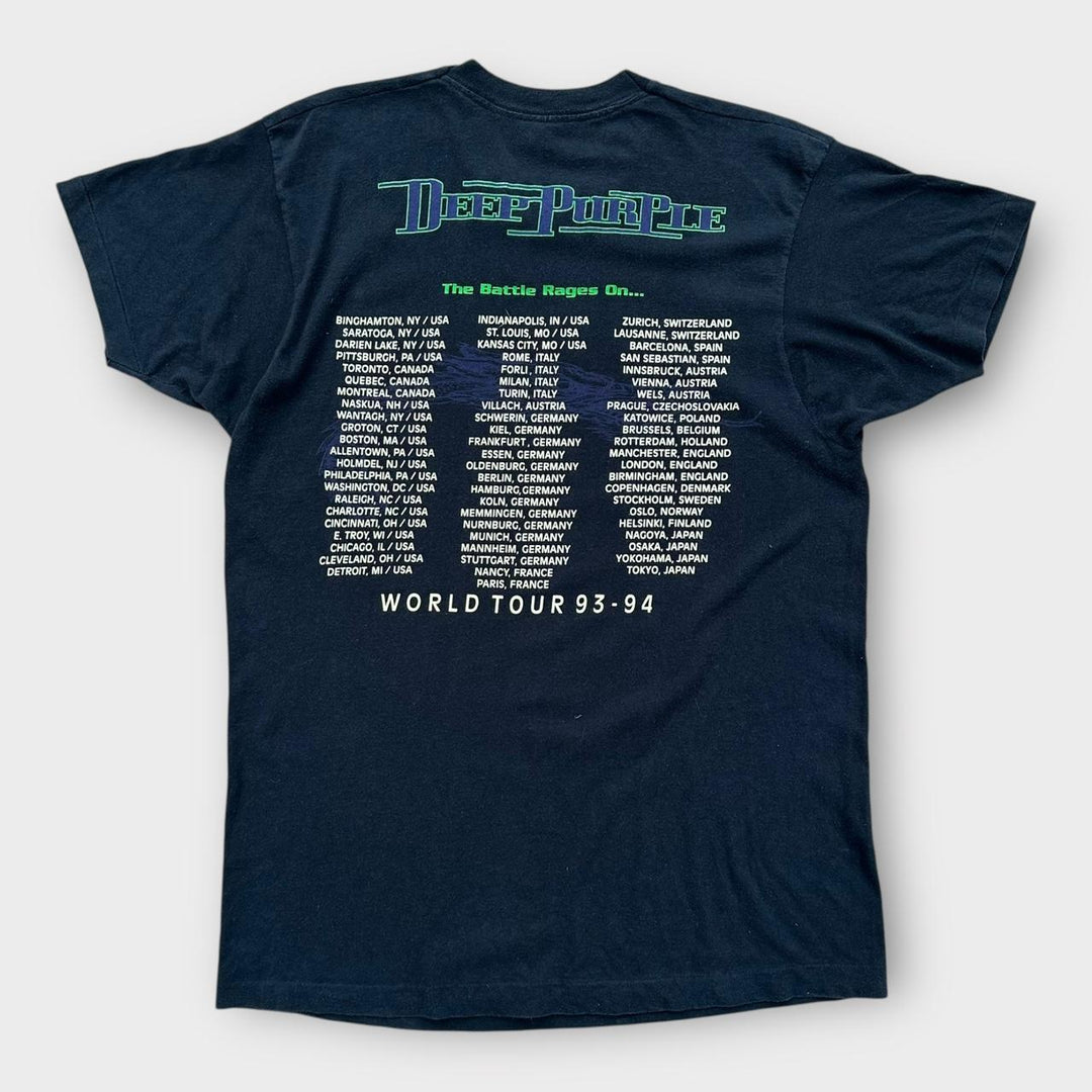 Vintage 1993 Deep Purple majica s bendom - velika
