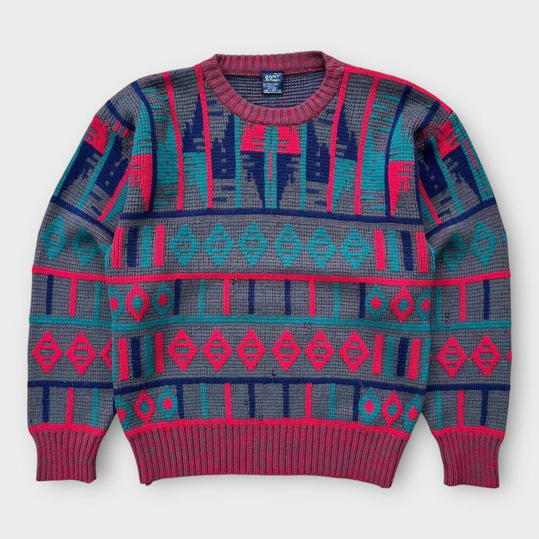 Vintage Gant pleteni džemper - srednji