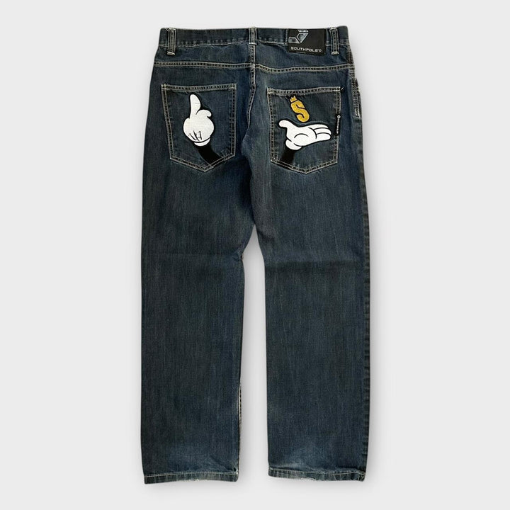 Southpole hip hop široke traperice - 34 inča