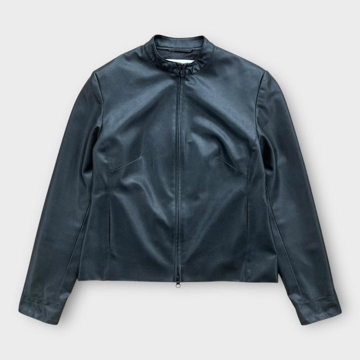 Vintage Y2K ženska kožna jakna - UK12