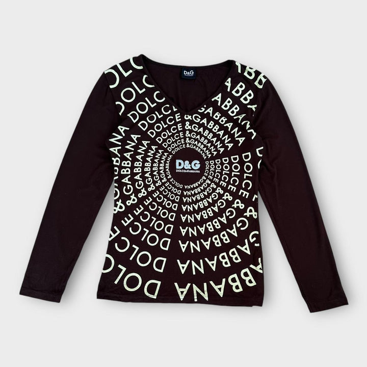 D&G Y2K top BROWN - ženski veliki