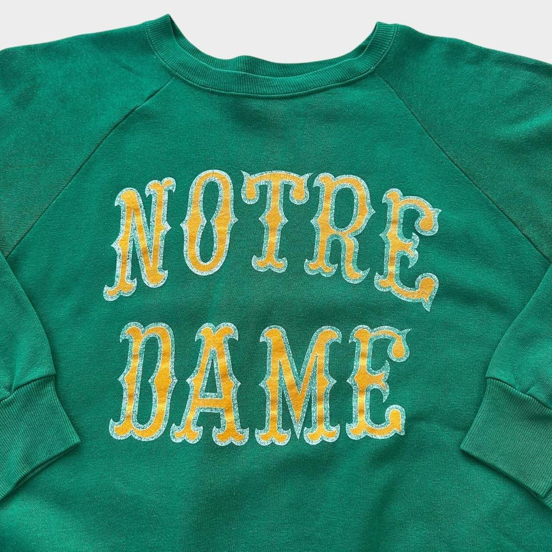 Vintage trenirka Champion s grafikom Notre Dame iz 80-ih - velika (pristaje kao srednja)